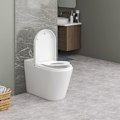 Miniatyrbillede 4 af 9: Rootz Family toiletsæde - WC Låg - Toiletdæksel - Badeværelse Top - Toiletskjold - Loo Cap - Potte lukning - Hell Weiss (Lys hvid) - 454x361mm