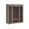 Miniatyrbillede 1 af 8: Rootz stofskab - Garderobeskabe - Opbevaringsenhed - Ikke-vævet stof - Metalrør - PP plastikforbindelse - Taupe - 45cm x 150cm x 175cm