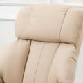 Miniatyrbillede 5 af 6: Rootz Massagestol - Afslapningsseng med liggefunktion - Tv-stol - Hvilestol - Ergonomisk stol - Lænestol med skammel - Beige - 76 x 80 x 102 cm