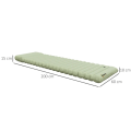 Miniatyrbillede 3 af 6: Rootz Camping Sovemåtte - Luftmadras - Vandafvisende luftseng - Fodpumpe - Bæretaske-camping - Vandtæt - TPU Coated Nylon - Grøn - 200L x 60W x 10H cm