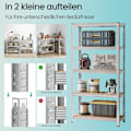 Miniatyrbillede 3 af 6: Rootz 2 Indstil kraftig opbevaringshylde - Lagerhylder - Garageorganisation - Rust -resistent stål - 40 cm x 90 cm x 180 cm