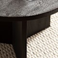 Miniatyrbillede 6 af 7: Rootz Modern Design Sofabord - Rundt bord - Stativstel - Håndlavet - Mango massivt træ - Unikt - Sort - 60cm x 60cm x 33cm