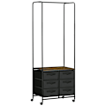 Miniatyrbillede 6 af 7: Rootz Industrial Clothes Rack - Garderobearrangør - Opbevaringsenhed - Rumbesparer - 63,5 cm x 40 cm x 172,5 cm