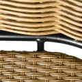 Miniatyrbild 5 av 8: Rootz Soffset - Rattan Look 5 delar soffset - Möbelset - Modernt soffset - Med två sidobord - Grå/Naturlig/Svart