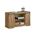 Miniatyrbillede 1 af 7: Rootz Moderne skænkskab - Kommode - TV stativ - Skydedøre - Justerbare hylder - Rummelig opbevaring - PB(E1) Materiale - 120cm x 70cm x 40cm
