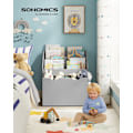 Miniatyrbillede 2 af 6: Rootz Children's Dove Grey Hylde - Børne reol - Opbevaringsorganisering - MDF spånplade - Anti-Tip - Nem montering - 29,5 cm x 62,5 cm x 70 cm