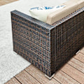 Miniatyrbillede 4 af 7: Rootz Havesofa - Havemøbelsæt - 3 pers. sofa - Havesofa med bord - Udendørs siddesæt - Brun/Taupe