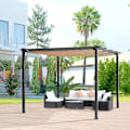 Pikkukuva 8 / 8: Rootz Pergola - Pergola Gazebo - Garden Pergola - Harmaa+ruskea