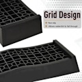 Miniatyrbild 5 av 11: Rootz Ramp - Tröskelramp - Trottoarramp - Gummiramper - Antisladdramper - PP - Svart - 70 x 20 x 8 cm