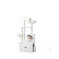 Miniatyrbild 1 av 5: Rootz 2 -i -1 Cat Scratching Tree - Lull Box Cabinet - Cat Tower - Space Saving - 57,5 ​​x 50 x 151 cm
