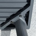 Miniatyrbillede 5 af 7: Rootz 4-delt udendørsmøbler - 4-delt havemøbelsæt - Sofa - Lænestol - Sidebord - Aluminium/Polyester/Polyrattan - Mørkegrå
