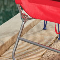 Miniatyrbillede 9 af 10: Rootz Justerbar Strandseng - Haveseng - Sammenklappelig liggestol - Åndbart stof - Aftagelig pude - Sidelomme - Hurtig fold design - 195 cm x 58 cm x