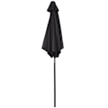 Miniatyrbillede 1 af 10: Rootz Black Hexagonal Parasol - Balkon Sunshade - Patio paraply - Easy Open - Ø196 cm x 2,04m