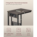 Miniatyrbillede 4 af 7: Rootz Modern Sidebord - Endebord - Sengebord - Spånplade - Stål - Polyesterstof - 30cm x 40cm x 62cm