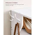Miniatyrbillede 5 af 8: Rootz spånplade skostativ - Hvid skoholder - Opbevaringsstativ - Robust konstruktion - Nem montering - Pladsbesparende - 30 cm x 26,4 cm x 110,4 cm