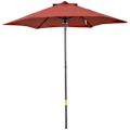 Miniatyrbillede 10 af 10: Rootz Parasol Paraply - Beach Screen - Balkon Shade - Quick Open - Ø1.96 X 2,04M - Rød