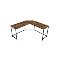 Pikkukuva 1 / 7: Rootz 2 Corner Desk - Työpöytä - Toimistopöytä - Pöydät - Ruskea/Greige - Musta - 149 x 149 x 75 cm
