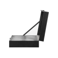 Miniatyrbillede 5 af 6: Rootz Urkasse - Urkasse til 10 ure - Uropbevaringsboks - Luksusurorganisator - Rejseurkasse - Urkasse med flere slidser - MDF-plader - Sort - 25 x 7,5