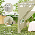 Miniatyrbild 8 av 11: Rootz Pop Up Gazebo Tent - Garden Pavilion - Foldbar Canopy - UPF50+ UV Protection - 248L X 248W X 270H CM - Grönt