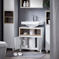 Miniatyrbillede 3 af 8: Rootz Sink Cabinet - Vanity Storage - MDF & PB Materiale - forhindrer trærot - 60x61x30cm