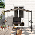 Miniatyrbild 7 av 9: Rootz Grill Tält Gazebo - Pavilion Shelter - väderbeständigt tak - Skyddsdesign - 277 x 149 x 230 cm