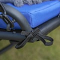 Miniatyrbillede 5 af 5: Rootz Swinging Lounger - Havelounger Med Stål Blå Tag - Stål - Polyester - Blå - 160 x 117 x 173 cm