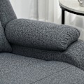 Miniatyrbillede 8 af 10: Rootz Hvilestol - Justerbar Lounge Chair - Komfortabel lænestol - Tyk polstring - Stålramme - Mørkegrå - 87cm x 96cm x 98cm