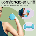 Miniatyrbild 2 av 4: Rootz 2 set hantel - hanteluppsättning - neoprenbelagda vikter - styrka träning 16 cm x 8 cm - 2x2 kg