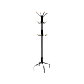 Miniatyrbillede 1 af 4: Rootz knagerække - metal knagerække - metal knageholder - knagerække med kroge - moderne hat og knagerække - Minimalistisk knagerække - sort - 55 x 55