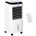Miniatyrbild 1 av 7: Rootz Air Cooler - Mobil luftkonditionering - Med luftfuktning - Vattenkylande luftkonditionering - 8h Timer Fjärrkontroll - Vit/Svart - 38,2 x 31,6 x