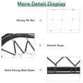 Miniatyrbild 8 av 11: Rootz Rebounder Net - Fotboll Rebounder Net - Vikbart Kickback Goal - Rebound Wall Net - Justerbart - Svart - 78 x 84 x 65-78 cm