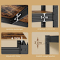 Pikkukuva 3 / 6: Rootz Heavy Dut -hylly - Kellarihylly - Varaston hylly - Rustiresistentti teräs - 150 cm x 75 cm x 30 cm