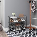 Miniatyrbillede 2 af 7: Rootz Skostativ - Fodtøjsarrangør - Skostativ - Skoholder - Skohylde - Skoopbevaring - Skodisplay - Grå - 79x19,5x62cm