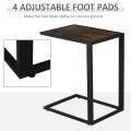 Miniatyrbild 4 av 10: Rootz sidobord - C-format sidobord - Soffbord - Ståbord - Metall Mdf - Rustik brun - 40,6 x 50,8 x 64,2 cm