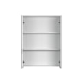 Pikkukuva 7 / 7: Rootz Mirror Cabinet - Reflective Storage - Wall Unit - Bathroom Organizer - Vanity Holder - Glossy Case - White High Gloss Finish - 60x78x18 cm