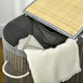 Pikkukuva 9 / 10: Rootz 100L kangaskori kansi - pyykinpesulapesulapakka - kaksoisosat - irrotettava laukku - 62,5 cm x 37cm x 60,5 cm