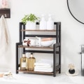 Miniatyrbillede 2 af 7: Rootz Spice Rack - Krydderihylde Organizer - 3 niveauer Krydderiste - Krydderihylde - Vintage Brun/Sort - 41 x 18 x 53 cm