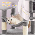 Pikkukuva 3 / 5: Rootz Multi -Storey Cat Tree - Raaputtaminen Post - Kissan torni - Ihanteellinen pelaamiseen - 45 x 35 x 112 cm