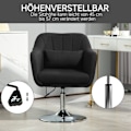 Miniatyrbillede 4 af 11: Rootz Swivel Office Stol - Højdejusterbar - Roterende lænestol - Maksimal komfort - 60 cm x 60 cm x 79-91 cm - Sort