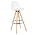 Miniatyrbild 1 av 10: Rootz Designer Bar Chair - Modern barstol - Snygg diskstol - Bekväm, hållbar, lätt att underhålla - Trä, konstläder, metall - 96,5 cm x 38,5 cm x 33 c