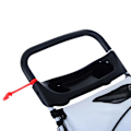 Miniatyrbillede 5 af 7: Rootz Dog Stroller - Pet Stroller - Dog Buggy - Foldable Pet Stroller - Dog Travel Buggy - Compact Pet Carriage - Silver - 75L x 45W x 97H cm