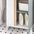 Miniatyrbillede 9 af 9: Rootz Højt badeværelsesskab - Opbevaringsorganisator - Fritstående reol - MDF- og gummitrækonstruktion - Anti-tip stabilitet - Nem montering - 50 cm x