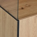 Pikkukuva 6 / 10: Rootz Modern Vitriinikaappi - Vitriinit - LED Kaappi - 15 väriä LED Valaistus - 150K x 78W x 40D cm