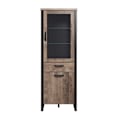 Pikkukuva 3 / 7: Rootz Wooden Display - Furniture - Furnishing - Showcase - Item Piece - Creation - Article - Brown & Black - 70 x 195 x 45 cm