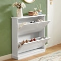 Pikkukuva 1 / 9: Rootz 2 Drawers -kenkäkaappi - Kenkäteline - Säilytyskaapin järjestäjä - L76 x S18 x K78cm