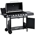 Miniatyrbillede 1 af 9: Rootz BBQ Grillvogn med 7 brændere og multifunktionsskab - Sort - Metal - 53,14 cm x 19,68 cm x 39,37 cm