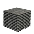 Miniatyrbillede 3 af 9: Rootz WPC terrassefliser - udendørs gulve - terrassefliser - Holdbar, nem installation, lav vedligeholdelse - 30 cm x 30 cm x 1,8 cm