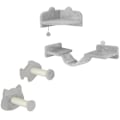 Miniatyrbillede 1 af 10: Rootz Cat Klatrevægsæt - Kattetrin - Dobbelt platform - Hjørneplatform - Plysbeklædt spånplade - Pladsbesparende - 90 cm x 26 cm x 12,5 cm