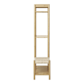 Pikkukuva 3 / 6: Rootz Ember Cheers Rack - Vaatteiden järjestäjä - Vaatejalusta - Tyylikäs bambukehys - 95 cm x 36cm x 165 cm