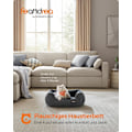 Miniatyrbillede 2 af 7: Rootz Hundeseng - Pet Bed - Polstret måtte - Imiteret linned - Plys polstring - Anti-Slip stof - 60 cm x 50 cm x 21 cm